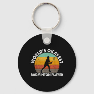 WorldTokest Badminton Player Shuttle Schlüsselanhänger