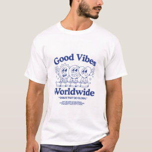 Worldweit gute Vibes Smiley-Shirt T-Shirt