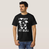 Worldwide I Liebe Pitbull T-Shirt (Vorne ganz)