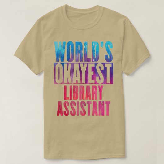 Worldx27s Absprache-Bibliotheksassistent T-Shirt (Design vorne)