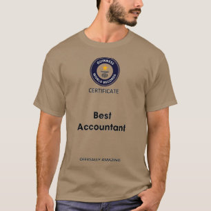 Worldx27s Best Accountant Gutschein T-Shirt