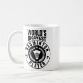 Worlest Badminton Player Crossminton Indoor Kaffeetasse (Links)