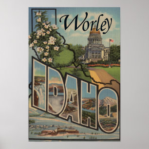 Worley, IdahoLarge Buchstabe ScenesWorley, Poster