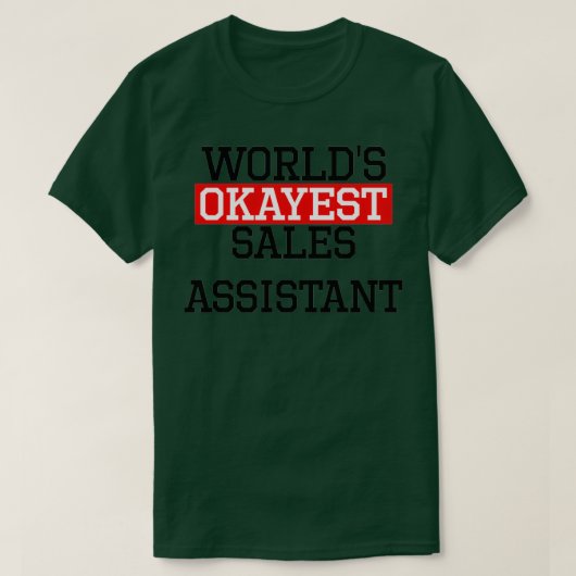 Worls abschließend Sales Assistant T-Shirt (Design vorne)