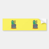 Worm buchen autoaufkleber (Vorne)