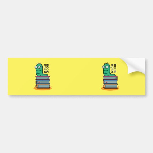 Worm buchen autoaufkleber (Vorne)