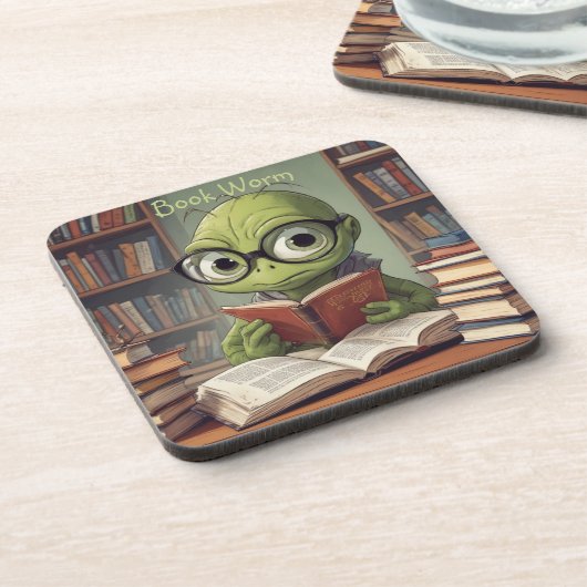 Worm buchen getränkeuntersetzer (Linke Seite)