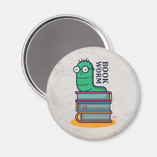 Worm buchen magnet (Vorderseite/Rückseite)