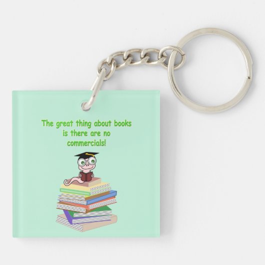 Worm buchen schlüsselanhänger (Rückseite)