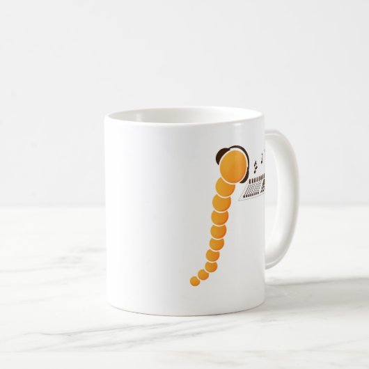 Worm-dj Kaffeetasse (VorderseiteRechts)