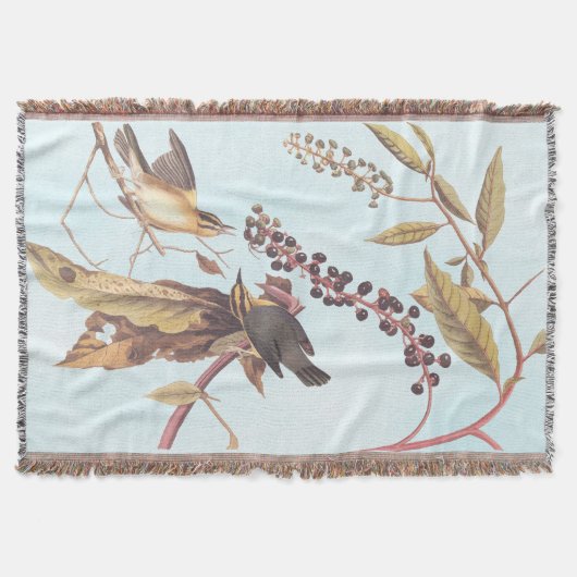 Worm Eating Warbler Audubon Singvogel Decke (Vorderseite)