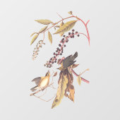 Worm Eating Warbler Audubon Singvogel Fensteraufkleber (Blatt)