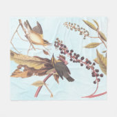 Worm Eating Warbler Audubon Singvogel Fleecedecke (Vorderseite (Horizontal))