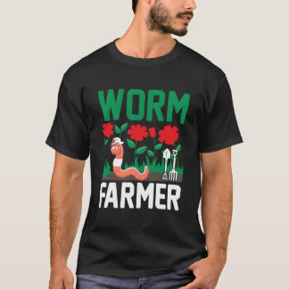 Worm Farmer Worm Farming Vermicomposting Vermicult T-Shirt