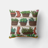 Worm Garden Print Kissen (Rückseite)
