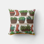 Worm Garden Print Kissen (Vorderseite)