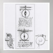 Worm Gear Erfindung von Leonardo da Vinci Poster (Vorne)