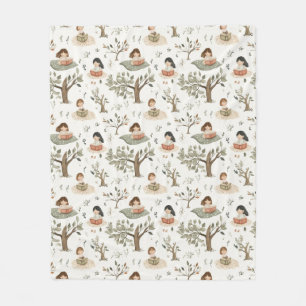 Worm Girl Fleecedecke