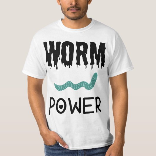 Worm Power T-Shirt (Vorderseite)
