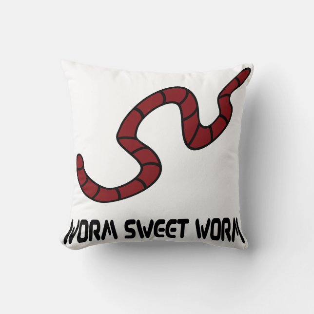 Worm Sweet Worm Kissen (Vorderseite)