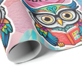 "Worm Wisdom buchen" Geschenkpapier (Rolleneckpunkt)