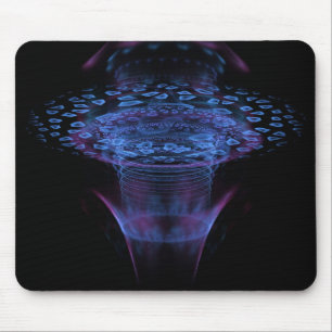 Wormhole-abstraktes Fraktal Design Mousepad