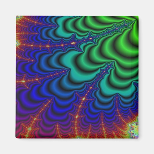 Wormhole Fraktal Space Tube Magnet (Vorne)