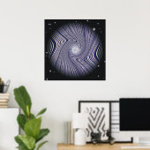 Wormhole Trip Optical Illusion Poster (Heimbüro)