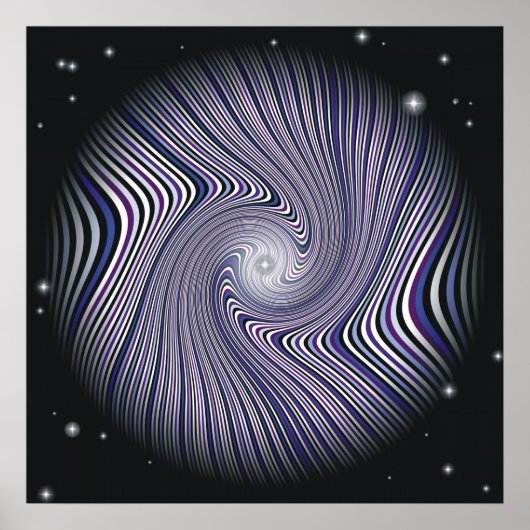 Wormhole Trip Optical Illusion Poster (Vorne)
