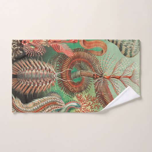 Worms, Annelids Chaetopoda von Ernst Haeckel Badhandtuch Set (Handtuch)