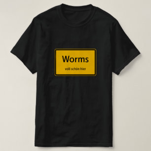 Worms Herren Männer T-Shirt Tshirt Shirt
