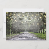 Wormsloe Venue Live Oaks Brautparty Einladung (Vorderseite)