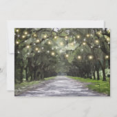 Wormsloe Venue Live Oaks Brautparty Einladung (Rückseite)