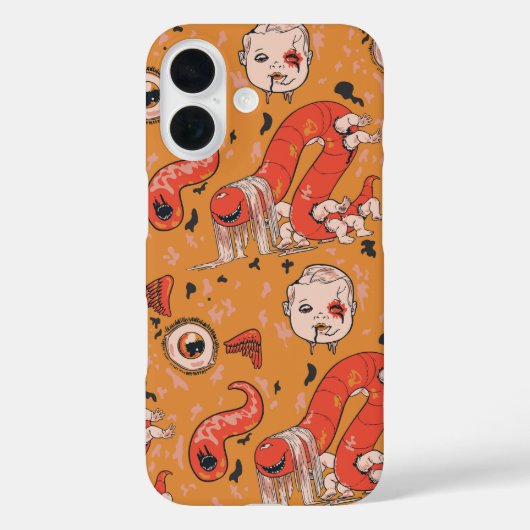 Wormspawn Nightmare Horror Creepycore Case-Mate iPhone Hülle (Rückseite)