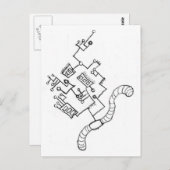 Wormwired Postkarte (Vorne/Hinten)