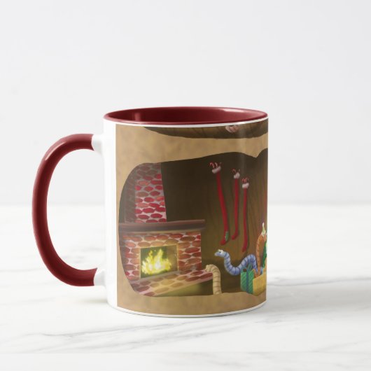 Wormy WeihnachtsTasse Tasse (Links)
