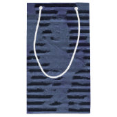 Worn Blue Pappe Kleine Geschenktüte (Rückseite)