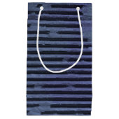 Worn Blue Pappe Kleine Geschenktüte (Vorderseite)