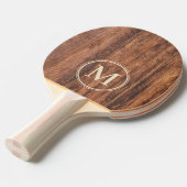 Worn Cutting Board Monogram Tischtennis Schläger (Vorderseite)