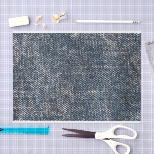 Worn Denim Seidenpapier (Handwerk)