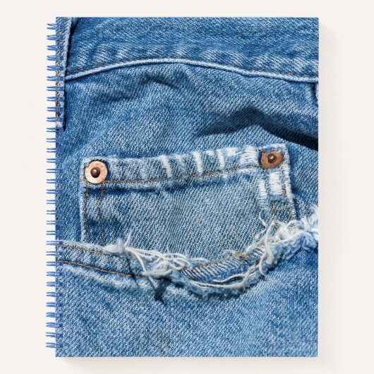 Worn Jeans  Notizblock (Vorderseite)
