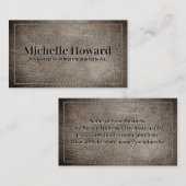 Worn Leather | Sticken Visitenkarte (Vorne/Hinten)