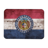 "Worn Missouri Flag"; Magnet (Horizontal)
