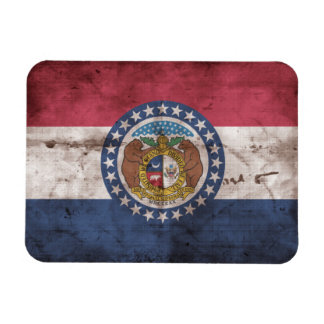 "Worn Missouri Flag"; Magnet