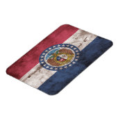 "Worn Missouri Flag"; Magnet (Linke Seite)