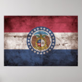 "Worn Missouri Flag"; Poster (Vorne)