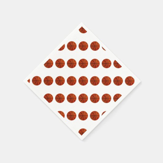 Worn Orange Basketball Serviette (Ecke)