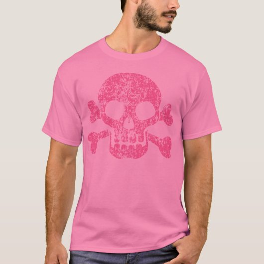 Worn Out Skull and Crossbones T-Shirt (Vorderseite)