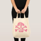 Worn Out Skull and Crossbones Tragetasche (Vorderseite (Produkt))