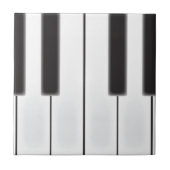Worn Piano Keys Fliese (Vorderseite)